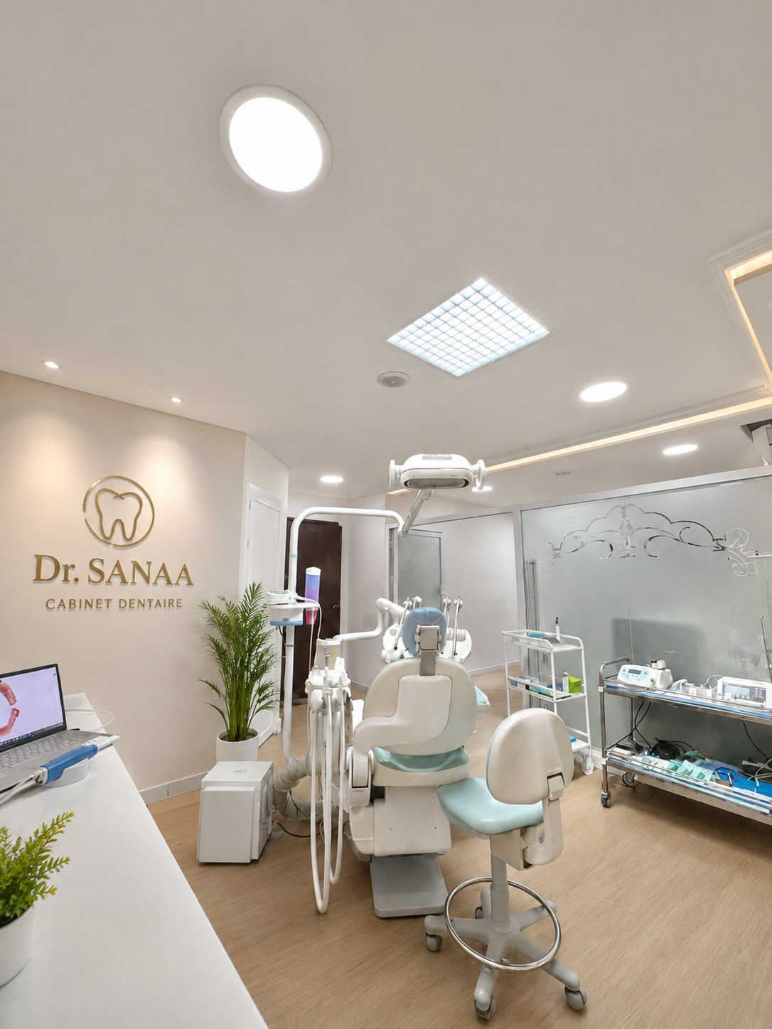 Salle de soins du cabinet dentaire Dr. ELYAMANI Sanaa